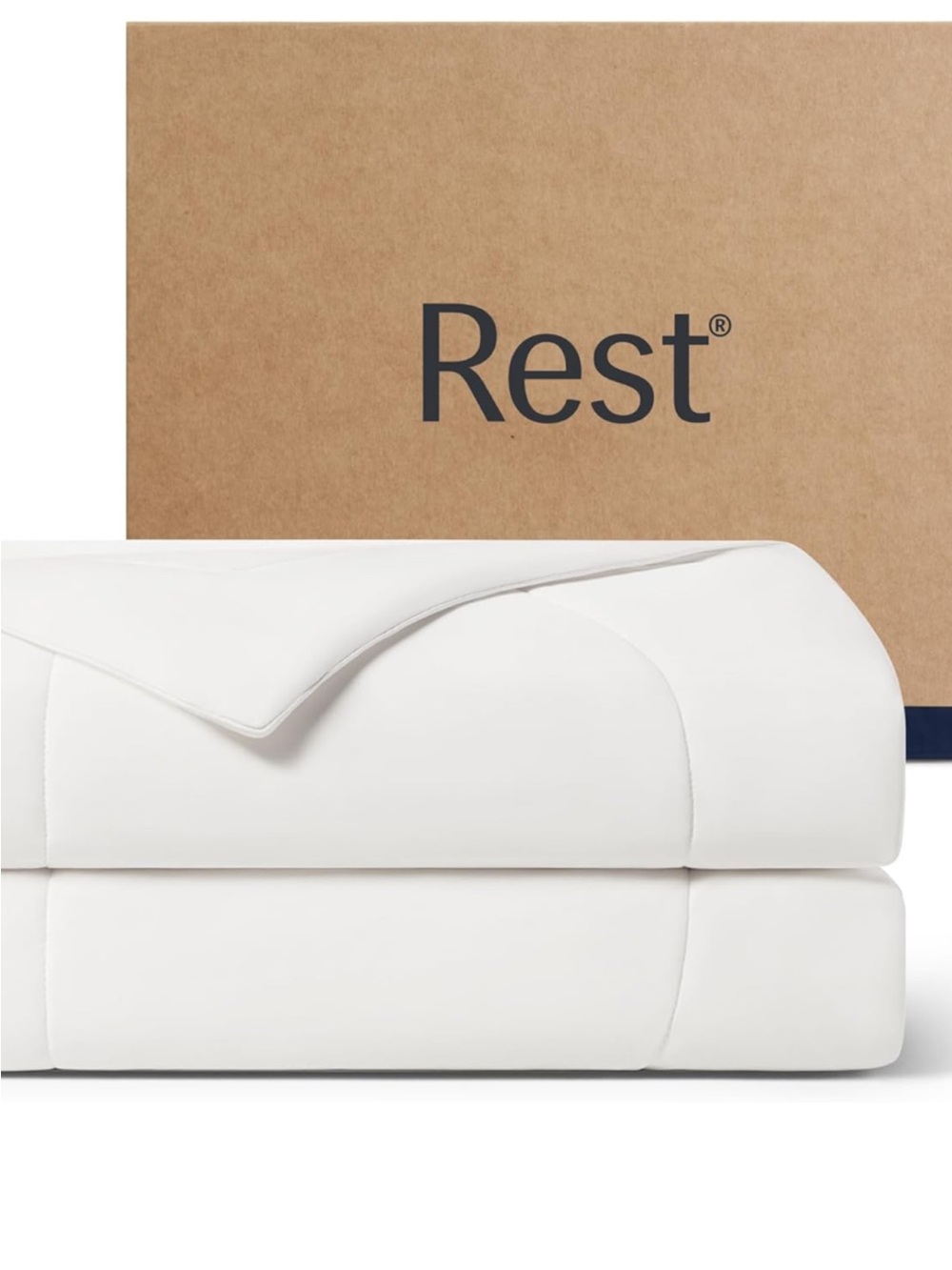 Rest® white cooling comforter